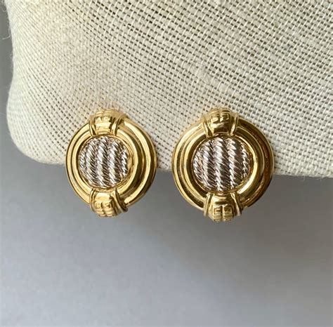 givenchy esrrings|vintage gold givenchy earrings.